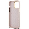 Guess GUHCP15LSMBSLP iPhone 15 Pro 6.1 różowy/pink hardcase Silicone Script Metal Logo & Frame